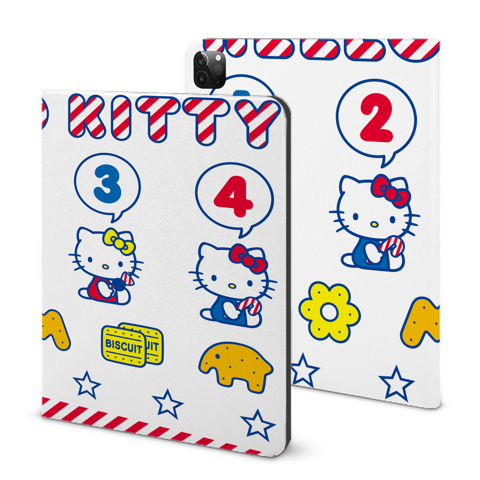 （画像用） Hello Kitty ハローキティ IPadケース ペンホルダー付き ブックスタイルデザイン